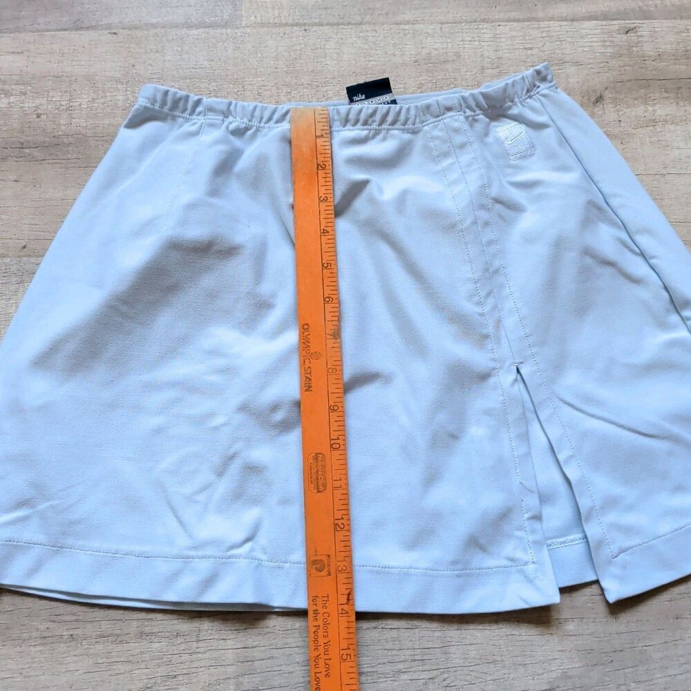 Vintage Nike Tennis Skirt Womens Medium M 8-10 Light Blue Athletic Slit - Picture 3 of 7